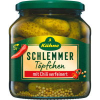 Kühne Schlemmertöpfchen Scharfe Gürkchen 530g