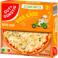 Gut & Günstig Steinofen Pizza 4 Käse 2x340g