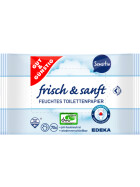 Gut & Günstig feuchtes Toilettenpapier Sensitiv 2x70St