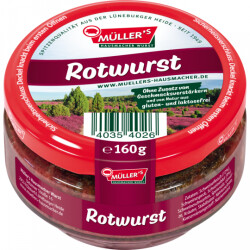 M&uuml;llers Rotwurst 160g