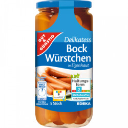 Gut & Günstig Delikatess Bockwürstchen 5er 380g
