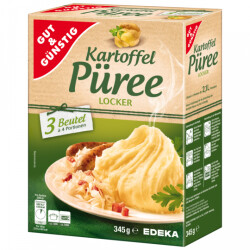 Gut & Günstig Kartoffel-Püree 3x4 Portionen 345g