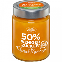 Zentis 50% wenig Zucker Aufstrich Pfirsich Mango 195g
