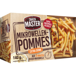 Snackmaster Mikrowellen Pommes dünn 140g