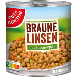 Gut & Günstig Linsen mit Suppengrün 800g