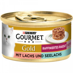 Gourmet Gold Ragout Duo Lachs Seelachs 85g