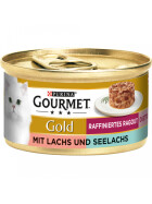 Gourmet Gold Ragout Duo Lachs Seelachs 85g