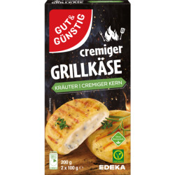 Gut & Günstig Grillkäse Kräuter 55% 200g