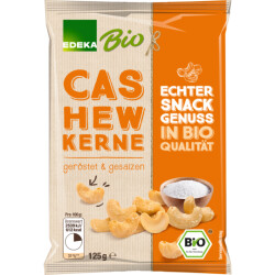 Bio EDEKA Cashewkerne geröstet & gesalzen 125g