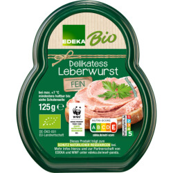 EDEKA Bio Leberwurst fein 125g