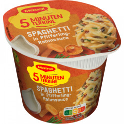 Maggi 5 Minuten Terrine Spaghetti Pfifferling Rahmsauce 54g