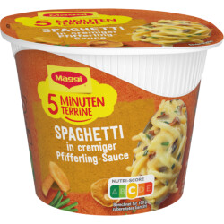 Maggi 5 Minuten Terrine Spaghetti Pfifferling Rahmsauce 54g