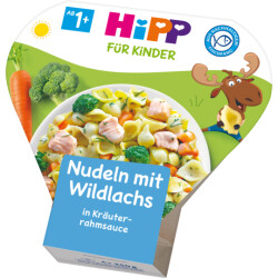Bio Hipp Nudeln & Lachs 250g