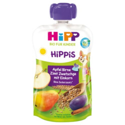 Bio Hippis Apfel Birne Einkorn 100g