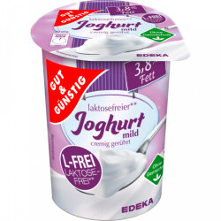 Gut & Günstig Naturjoghurt laktosefrei 3,8% 500g