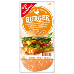 Gut & Günstig Chickenburger mit Gouda 300g