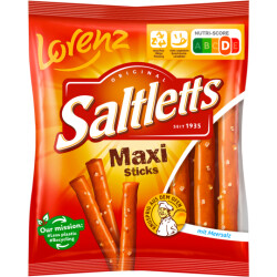 Saltletts Maxi Sticks 125g