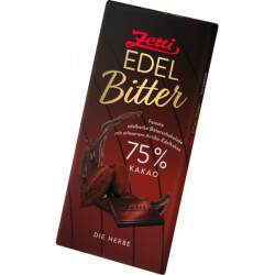 Zetti Edelbitter 75% cacao 100g