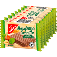Gut & Günstig Haselnuss-Schnitte 8x20,8g