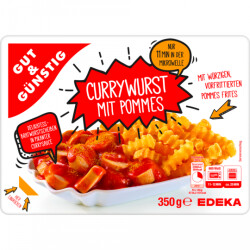 Gut & Günstig Currywurst mit Pommes 350g