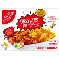Gut & Günstig Currywurst mit Pommes 350g