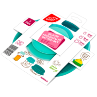 Gut & Günstig Frischhaltedeckel Silber 3ST