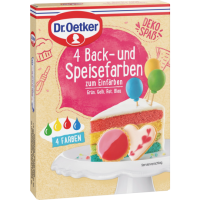 Dr.Oetker Back & Speisefarben 4ST 80g