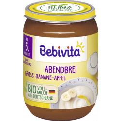 Bio Bebivita Abendbrei Grieß Banane 190g