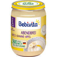 Bio Bebivita Abendbrei Grieß Banane 190g