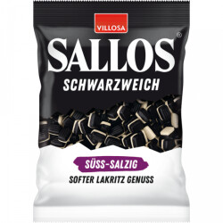 SALLOS Schwarzweich S&uuml;&szlig;-Salzig 200g