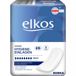 EDEKA Elkos Hygieneeinlagen maxi 8er