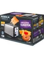 EDEKA ZUHAUSE 600174 Toaster Edelstahl