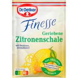 Dr.Oetker Finesse Geriebe Zitronenschale 3x6g