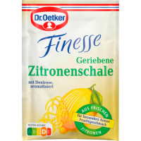 Dr.Oetker Finesse Geriebe Zitronenschale 3x6g