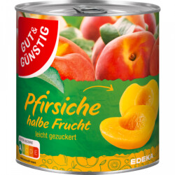 Gut & Günstig Pfirsich halbierte Frucht leicht...