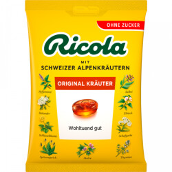 Ricola Kr&auml;uter Original Hustenbonbons ohne Zucker...
