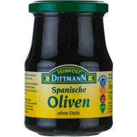 Feinkost Dittmann Spanische Oliven Schwarz ohne Stein 300g