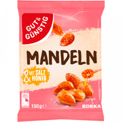 Gut & Günstig Mandeln Honig & Salz 150g
