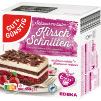 Gut & Günstig Schwarzwälder Kirsch Schnitte...