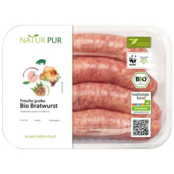 Natur Pur Bio Bratwurst grob frisch 4x100g