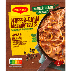 Maggi Fix Pfeffer Rahm Geschnitzeltes 27g