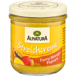 Bio Alnatura Streichcreme Curry Mango Papaya 180g