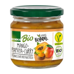 Bio EDEKA Vegan Brotaufstrich Curry Mango Papaya 180g