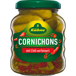 Kühne Cocktail Cornichons scharf 180g