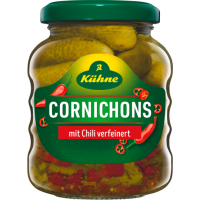 Kühne Cocktail Cornichons scharf 180g
