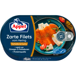 Appel Heringsfilets Tomate&Curry 200g