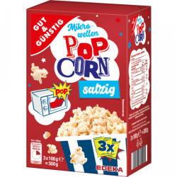 Gut &amp; G&uuml;nstig Microwave popcorn salted flavour...