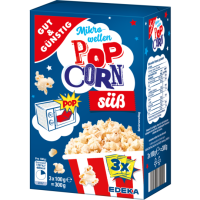 Gut & Günstig Microwave popcorn sweet flavour...