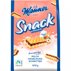 Manner Snack Minis Haselnuss 300g