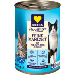 EDEKA Feine Mahlzeit Stückchen mit Seelachs in Gelee...